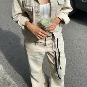 Áo khoác jeans croptop